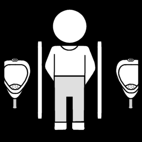 uriner: monter le pantalon